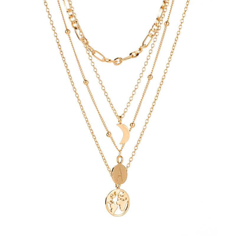 Stellar Vintage Map Necklace