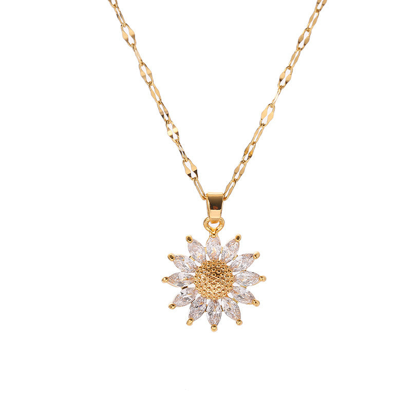 Stellar Sunflower Clavicle Chain