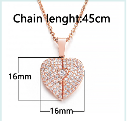 Stellar Heart Initial Necklace