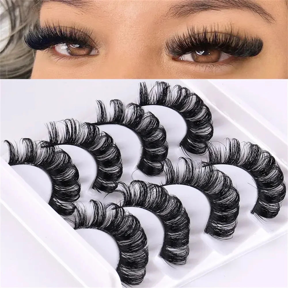 MARSTAR 4 Pairs Strip Mink Lashes