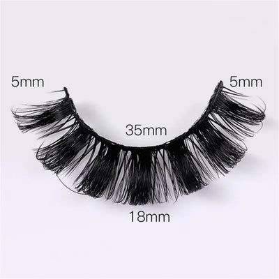 MARSTAR 4 Pairs Strip Mink Lashes