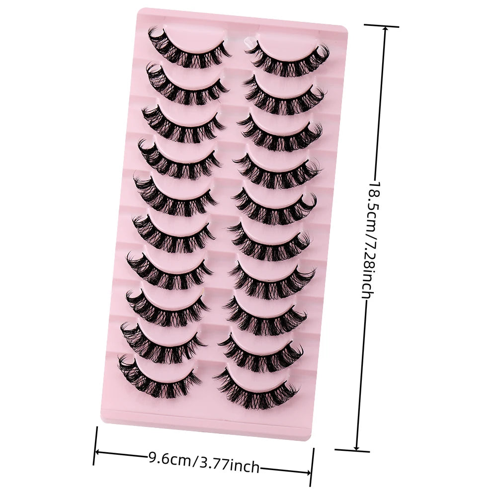 MARSTAR 10 Pairs Russian Strip Lashes