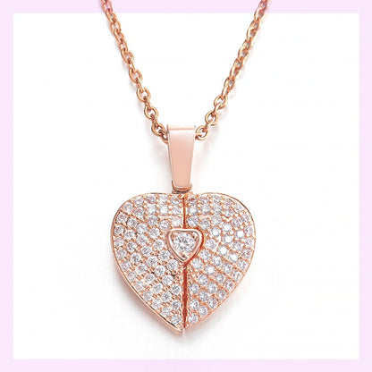 Stellar Heart Initial Necklace