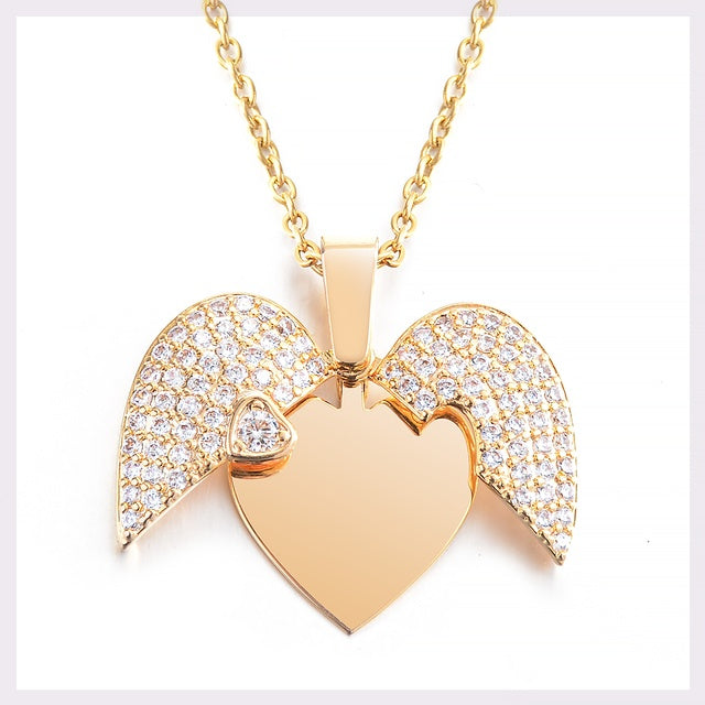 Stellar Heart Initial Necklace